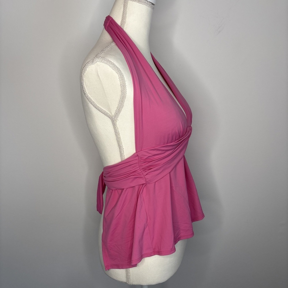 VTG Lauren Ralph Lauren True Y2K  Babydoll Halter Swim Top Open Back Festival - Picture 5 of 13